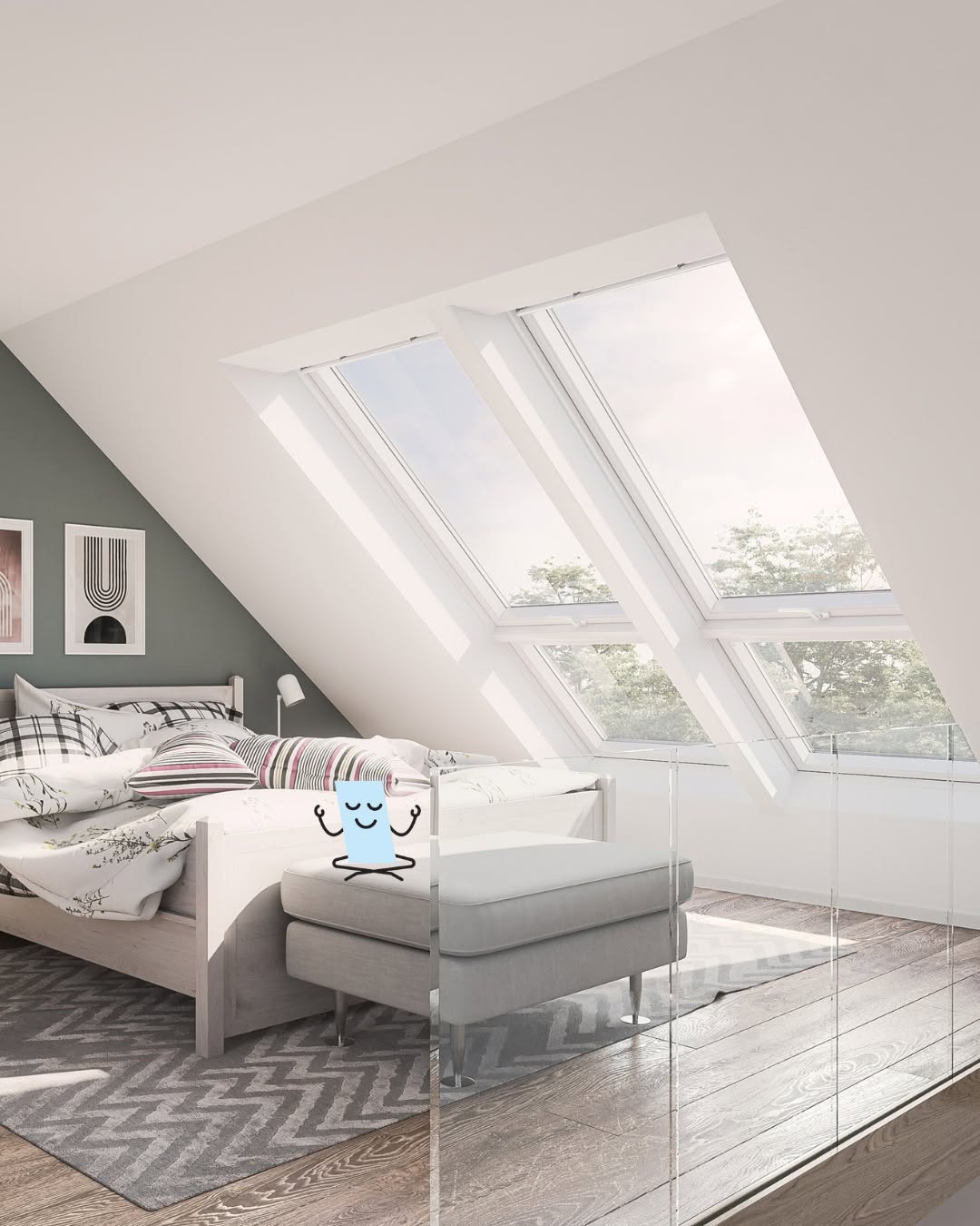 Avant remplacement fen&ecirc;tre verticale